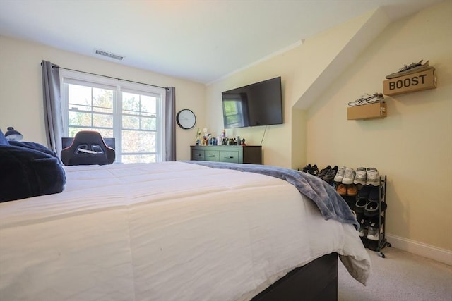 1 Washington Ct Unit 1, Uxbridge, MA 01569 - bedroom featuring carpet, baseboards, and lofted ceiling