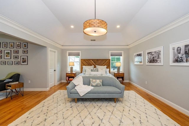 11 Liberty Ave, Burlington, MA 01803 - bedroom with wood finished floors, baseboards, ornamental molding, and recessed lighting