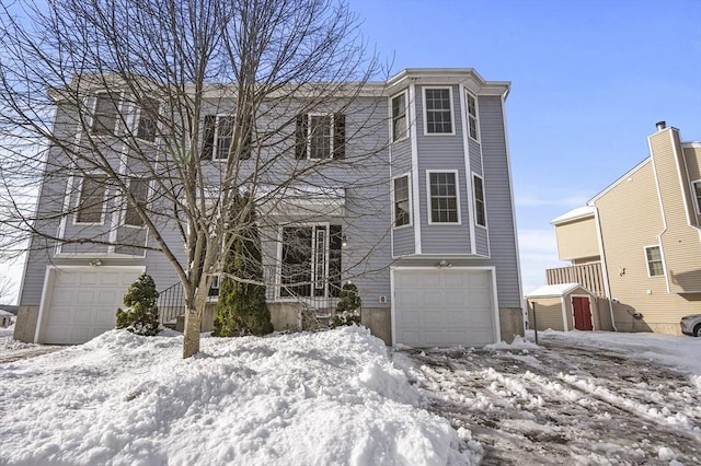 view of front of home with an attached garage