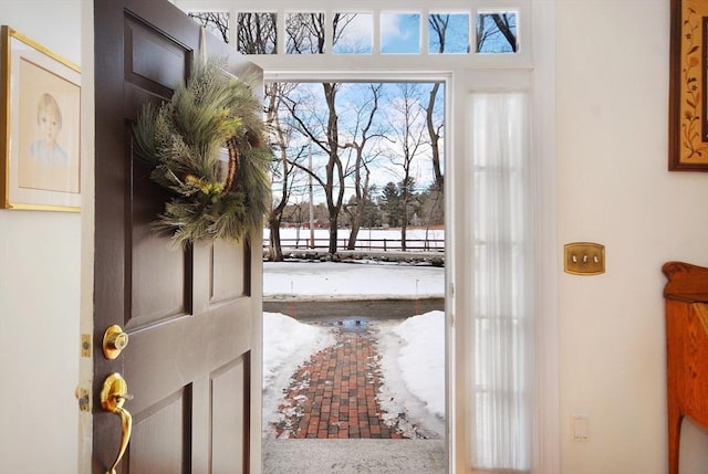 view of doorway to outside