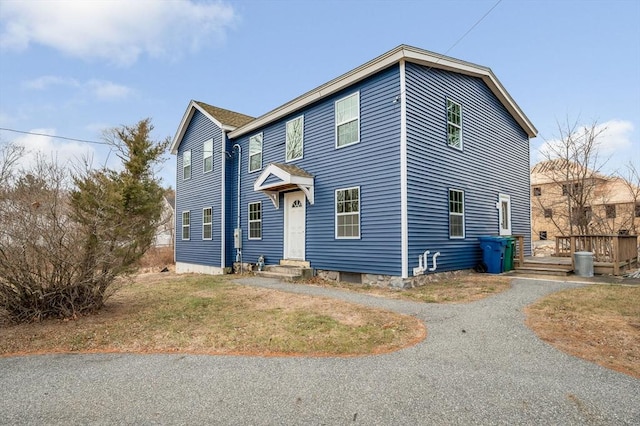 view of front of home