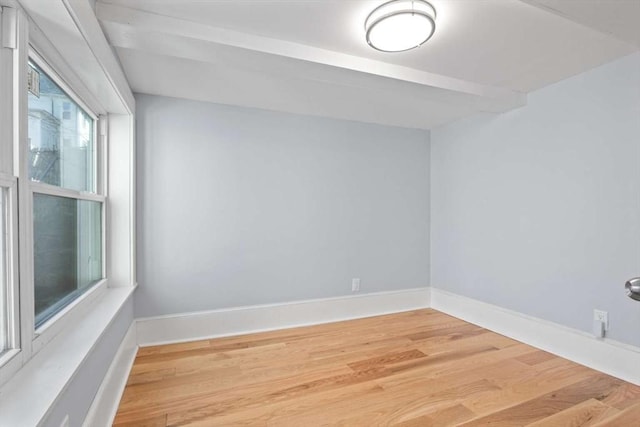 empty room with wood-type flooring