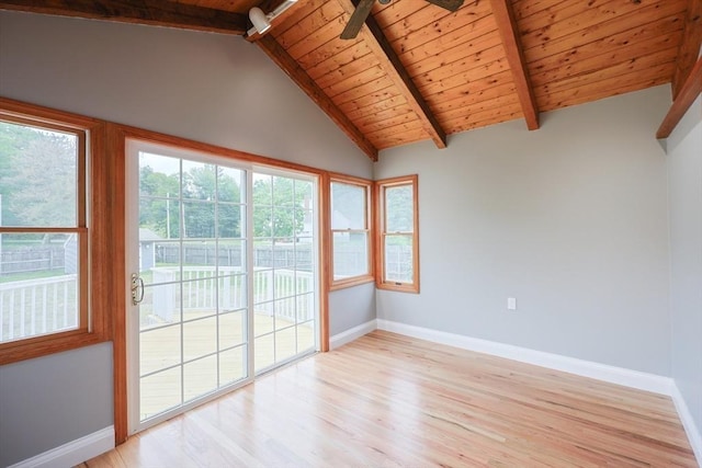 47 Forest St, Franklin, MA 02038 - spare room featuring wooden ceiling, light wood finished floors, and baseboards