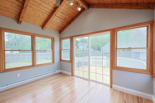 47 Forest St, Franklin, MA 02038 - unfurnished sunroom with a baseboard heating unit