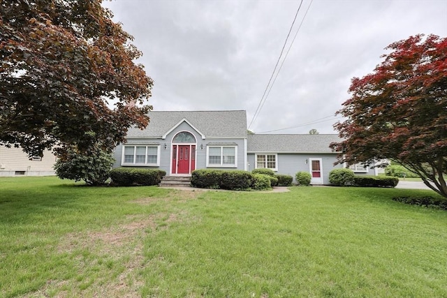 47 Forest St, Franklin, MA 02038 - view of front of home with a front lawn and a shingled roof