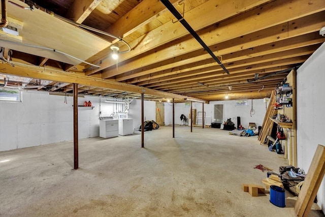 274 Morton Rd, Chatham, MA 02659 - below grade area with washer and clothes dryer