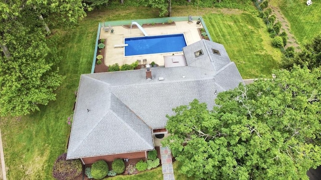 166 Primrose Dr, Longmeadow, MA 01106 - aerial view of property and surrounding area featuring a pool area