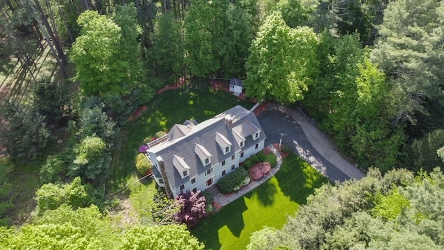 view from above of property