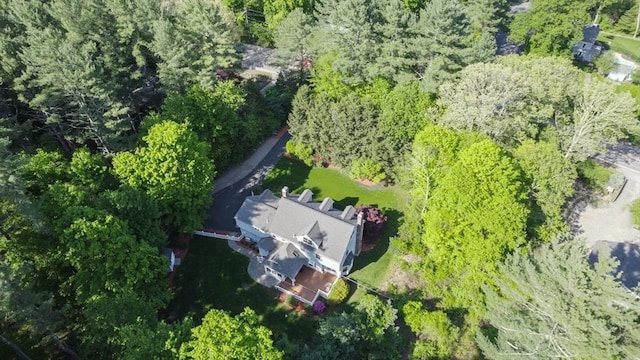 view from above of property