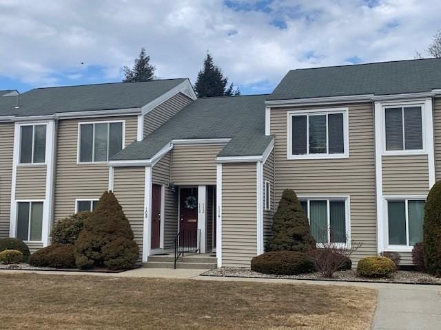 view of property with a front yard