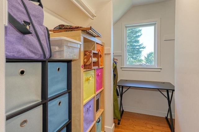 view of storage room