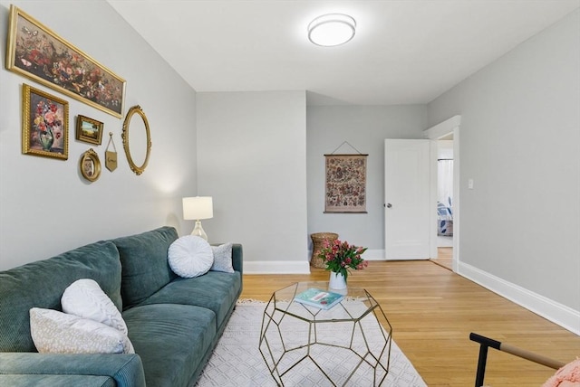 72 Strathmore Rd Unit 10B, Boston, MA 02135 - living area featuring light wood-style flooring and baseboards