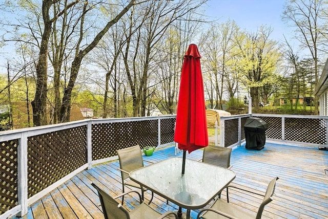 130 Franklin St, Milford, NH 03055 - deck featuring outdoor dining area