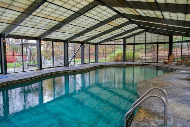 view of pool with a patio area