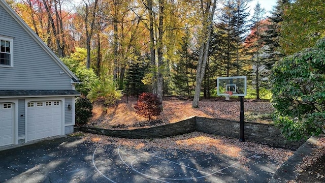 view of basketball court