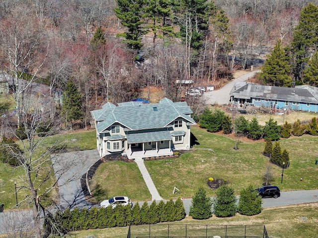 aerial view of property and surrounding area