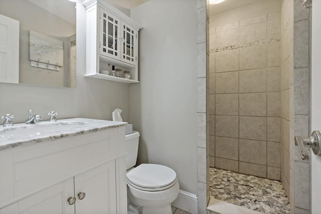21 Grove St, Fairhaven, MA 02719 - bathroom with a stall shower, toilet, and vanity