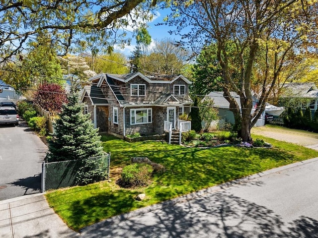 21 Grove St, Fairhaven, MA 02719 - shingle-style home featuring driveway
