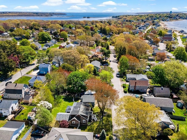 21 Grove St, Fairhaven, MA 02719 - aerial view of residential area featuring a nearby body of water