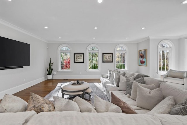 37 Radcliffe Rd, Newton, MA 02468 - living room with a healthy amount of sunlight and recessed lighting