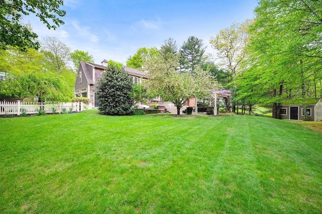 126 Arrow Head Rd, Marshfield, MA 02050 - view of yard featuring an outdoor structure
