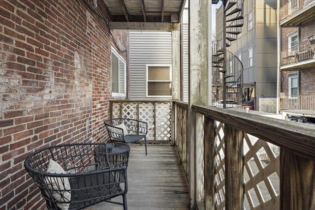 view of balcony