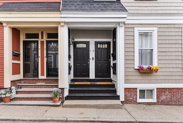 9-11 Linley Ter Unit 2, Boston, MA 02127 - doorway to property featuring a shingled roof