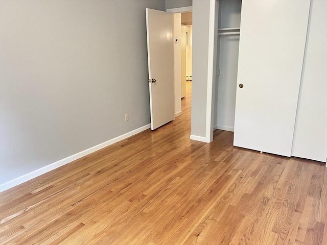 216 Bel Air Dr, Longmeadow, MA 01106 - unfurnished bedroom featuring light wood-style flooring and a closet