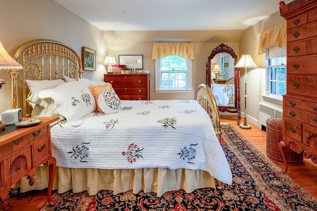 9 Mohawk Rd, Marblehead, MA 01945 - bedroom featuring radiator and wood finished floors