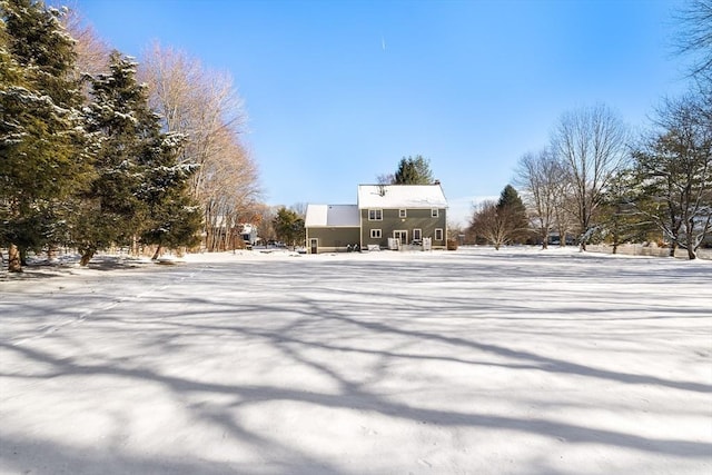 view of snowy yard