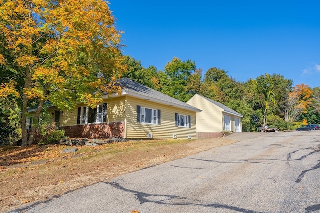 view of front of home