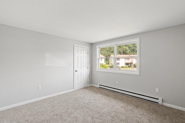 742 Daniel Shays Hwy Unit 1F, Athol, MA 01331 - carpeted spare room with baseboard heating and baseboards