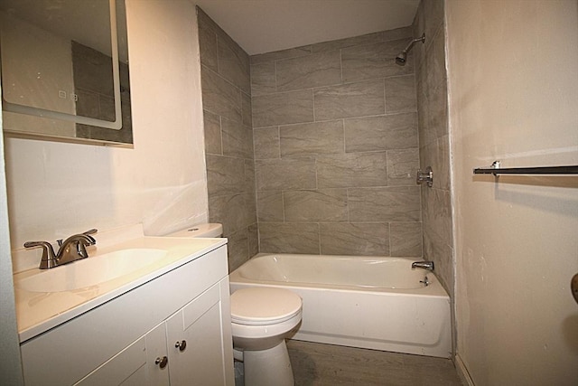 17 Fairland St Unit 17, Boston, MA 02119 - full bath featuring toilet, wood finished floors, shower / tub combination, and vanity