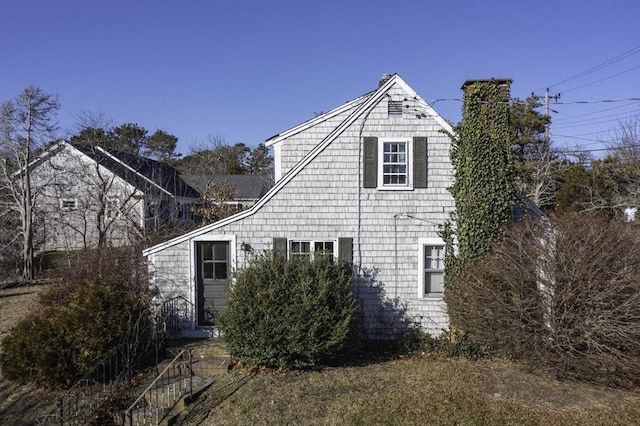 view of back of property