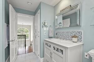5 Lancaster Ln, Bourne, MA 02532 - bathroom with vanity and tile patterned flooring