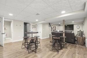 5 Lancaster Ln, Bourne, MA 02532 - dining space featuring wood finished floors and recessed lighting