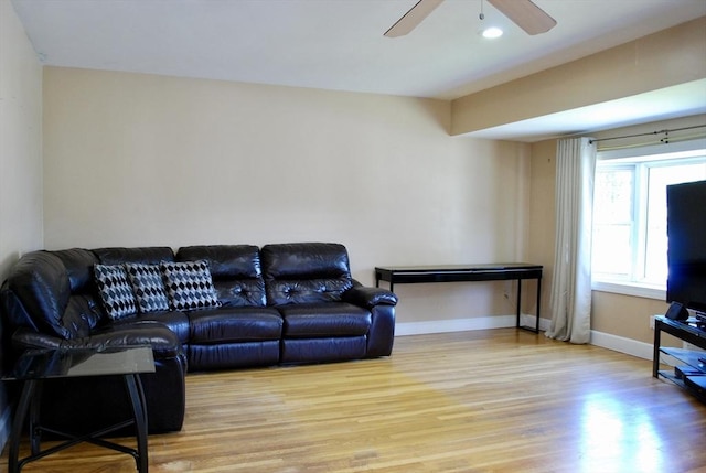 5 Leedburg St, Chelmsford, MA 01863 - living room with wood finished floors, ceiling fan, and recessed lighting