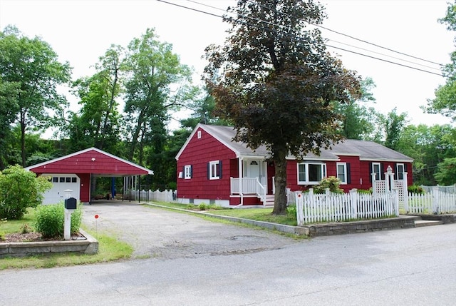 5 Leedburg St, Chelmsford, MA 01863 - single story home featuring a fenced front yard and driveway