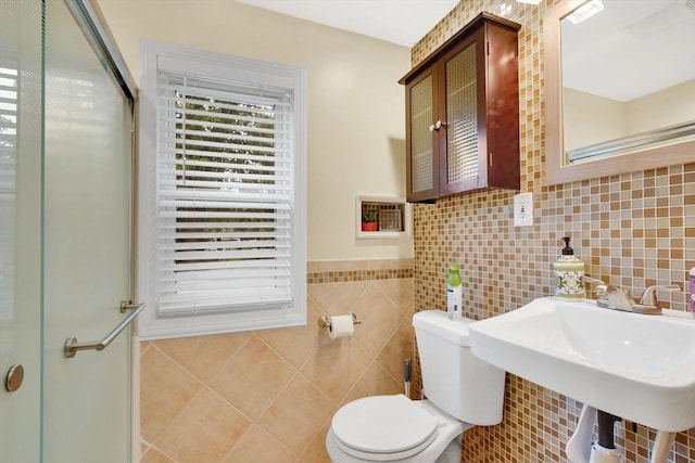 122 Brookside Cir, Springfield, MA 01129 - bathroom with tile walls and a stall shower