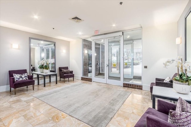common area with visible vents