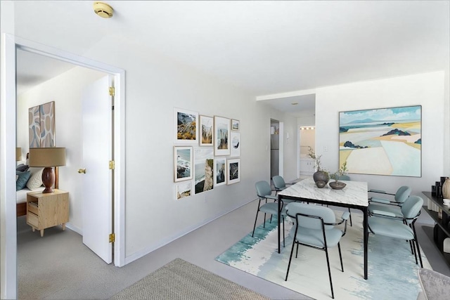 dining area with baseboards
