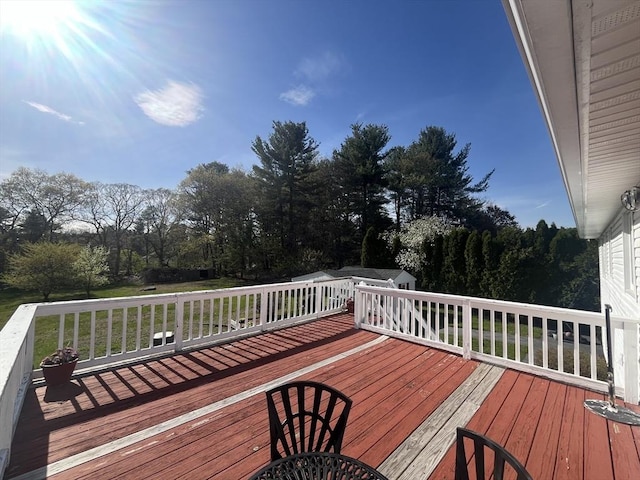 view of wooden terrace