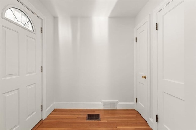 entrance foyer featuring light hardwood / wood-style flooring