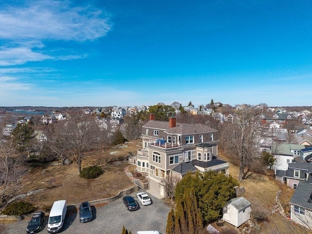 bird's eye view featuring a residential view