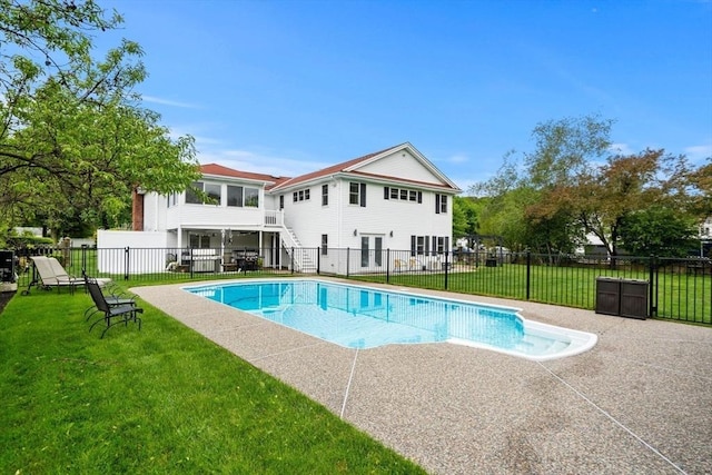 9 Indian Rock Dr, Saugus, MA 01906 - rear view of property featuring stairway and a patio