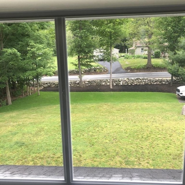 216 Fairbanks St, West Boylston, MA 01583 - view of green lawn with view of wooded area
