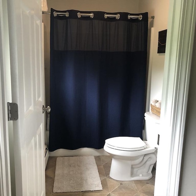 216 Fairbanks St, West Boylston, MA 01583 - full bath featuring curtained shower and tile patterned floors