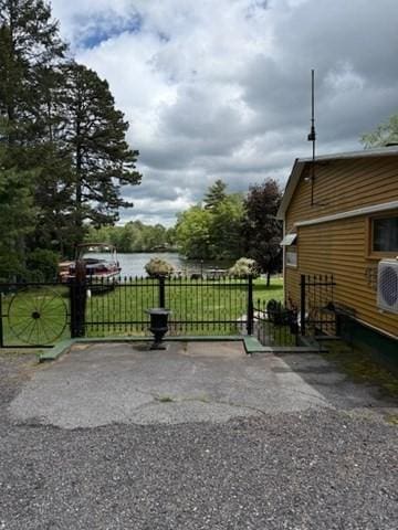 45 Spring St, Lunenburg, MA 01462 - gate featuring ac unit and a water view