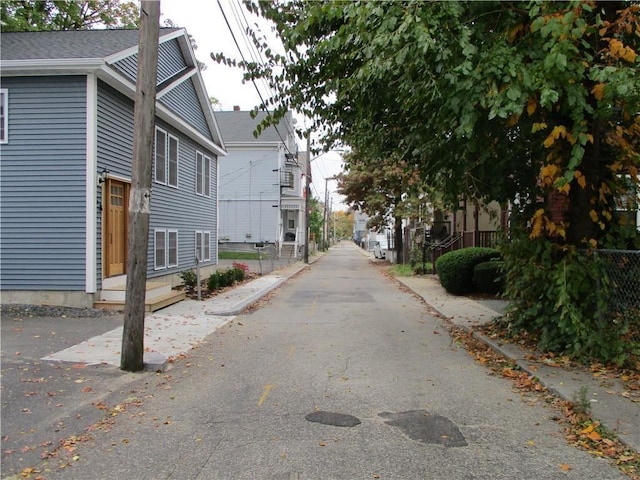 view of asphalt road