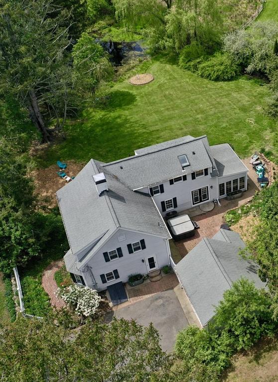 231 Larch Row, Wenham, MA 01984 - aerial view of property and surrounding area